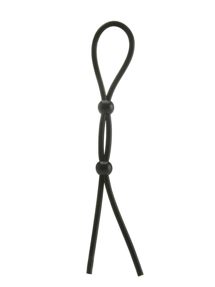 Double Booster: Penis-/Hodenschlaufe, schwarz