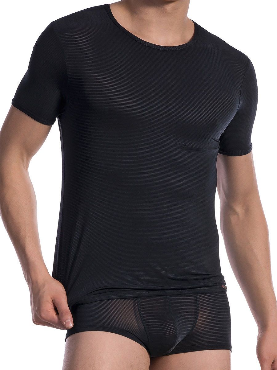 Olaf Benz RED1201: T-Shirt, schwarz (L)