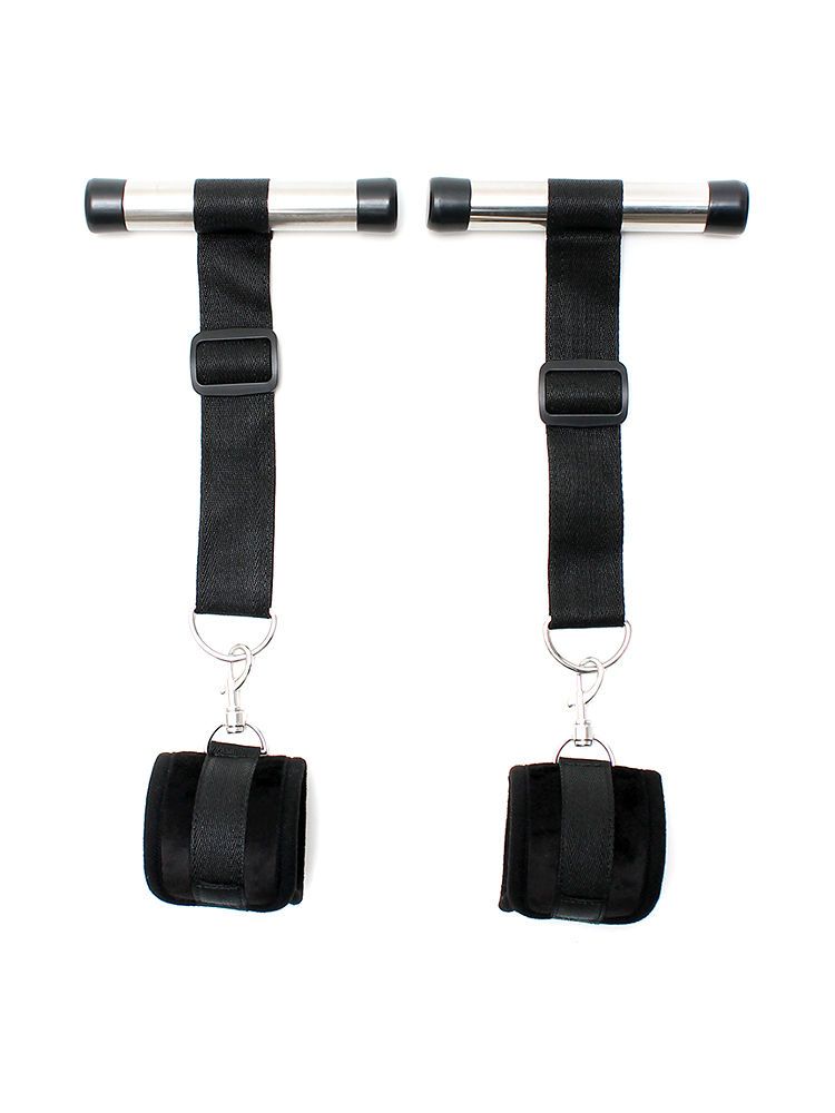 Softbondage Türfessel-Set, schwarz