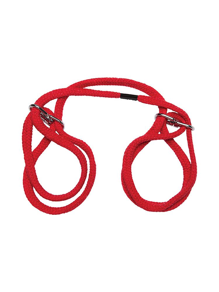 Japanese Style Cotton Cuffs: Bondage-Seil-Fessel, rot
