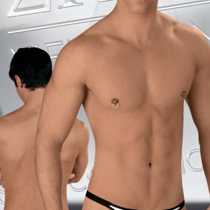 Eros Veneziani Nilo: Funktionsstring, schwarz/weiß (M/L) Eros Veneziani Nilo: Funktionsstring, schwarz/weiß (M/L)