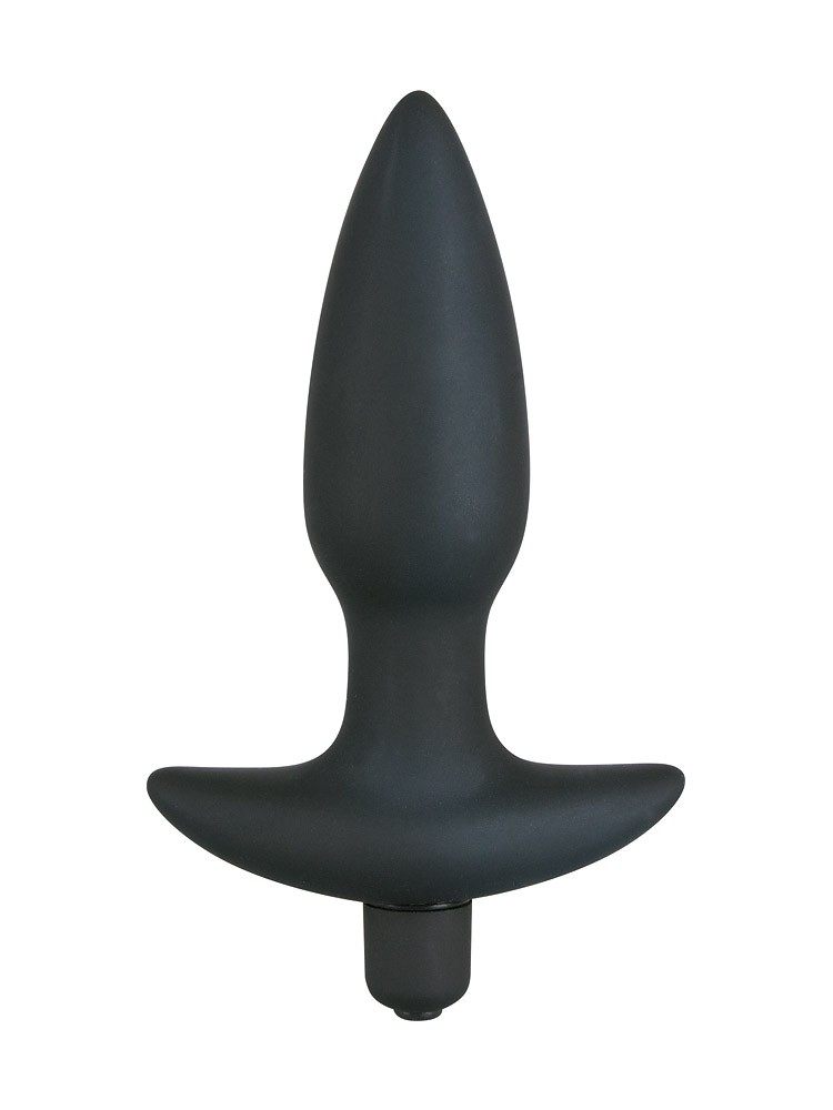 Black Velvets Vibrating Medium: Vibro-Analplug, schwarz