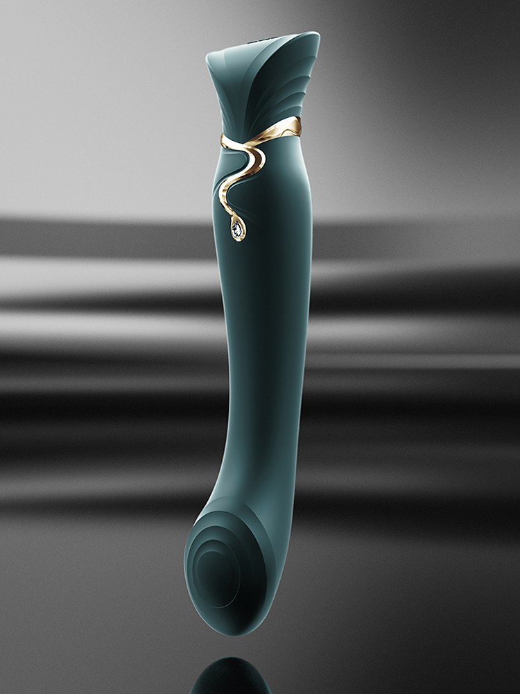 Zalo Queen: G-Punkt-/Pulse-Wave-Vibrator, grün