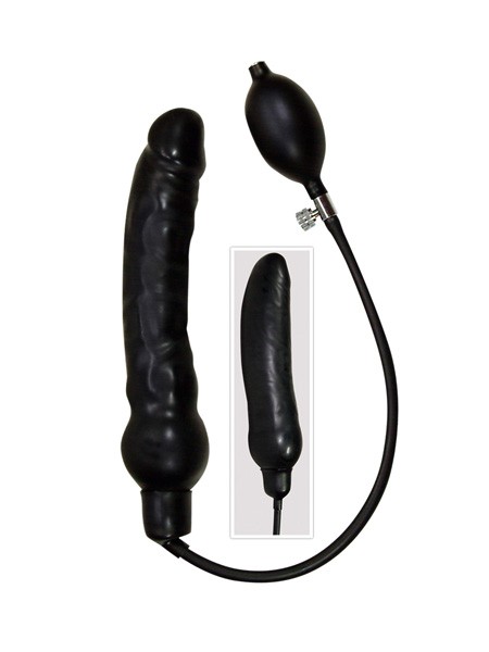 Be Bizarre: Latex Pumpdildo groß, schwarz