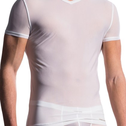 MANSTORE M101: V-Neck-Shirt, weiß (S) MANSTORE M101: V-Neck-Shirt, weiß (S)