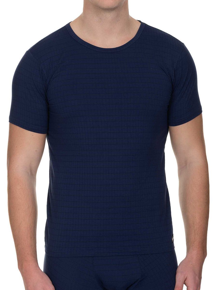 Bruno Banani Check Line 2.0: T-Shirt, marine (M)