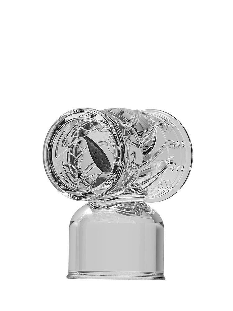 Power Wand Hummer Male: Vibratoraufsatz, transparent