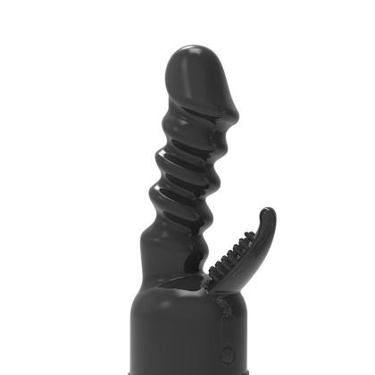 Power Wand Super Dong: Vibratoraufsatz, schwarz Power Wand Super Dong: Vibratoraufsatz, schwarz