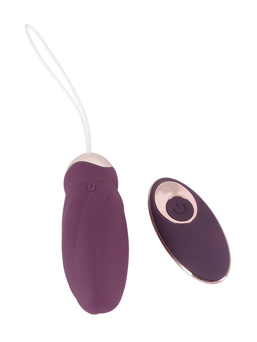 Javida Rotating Love Ball: Vibro-Ei mit Fernbedienung, lila