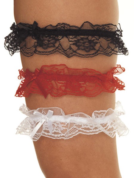 Strumpfbänder, schwarz (One Size)