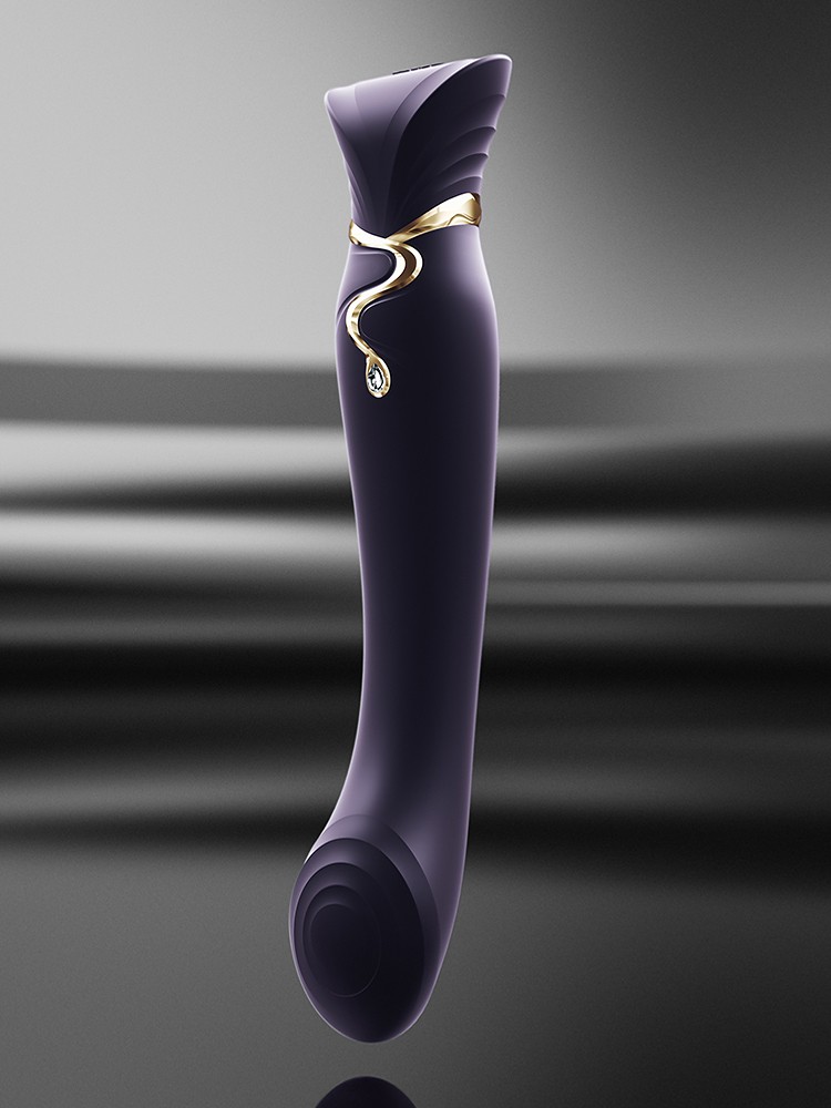 Zalo Queen: G-Punkt-/Pulse-Wave-Vibrator, lila