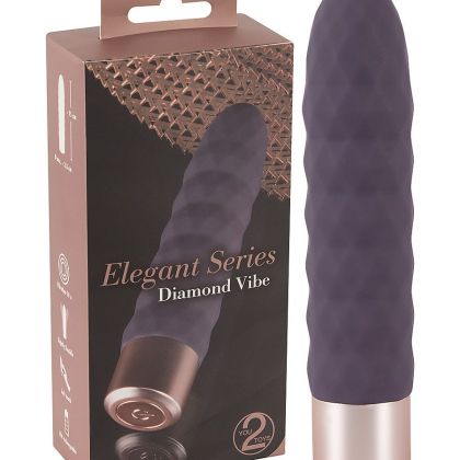 Elegant Series Diamond Vibe: Minivibrator, dunkel-lila Elegant Series Diamond Vibe: Minivibrator, dunkel-lila