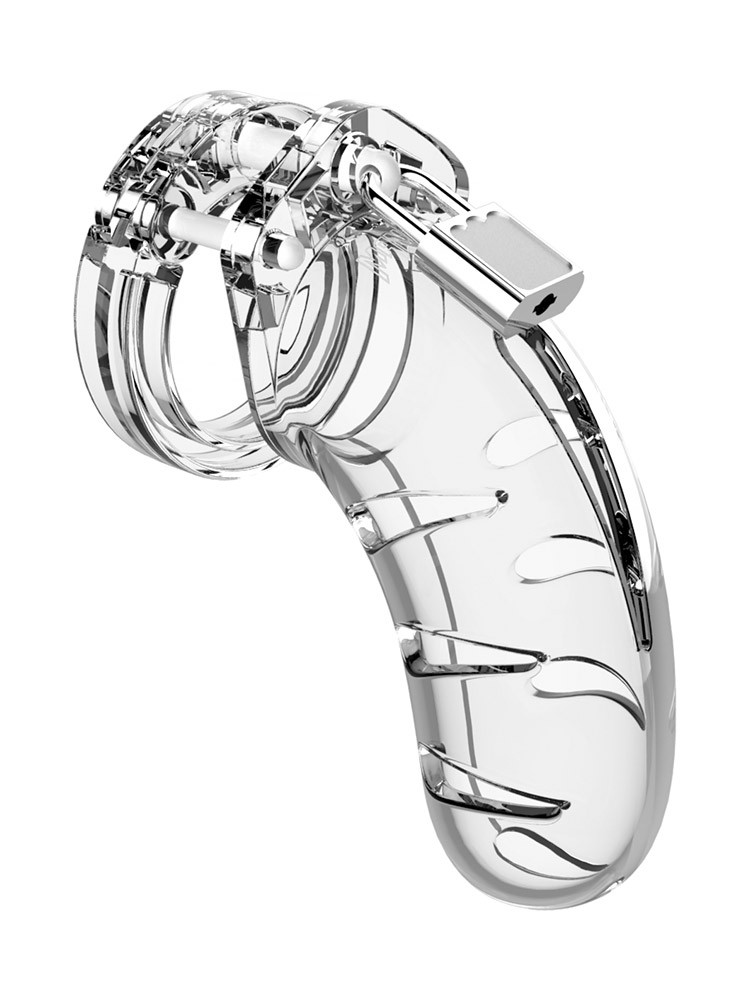 ManCage 03: Keuschheitskäfig 4,5", transparent