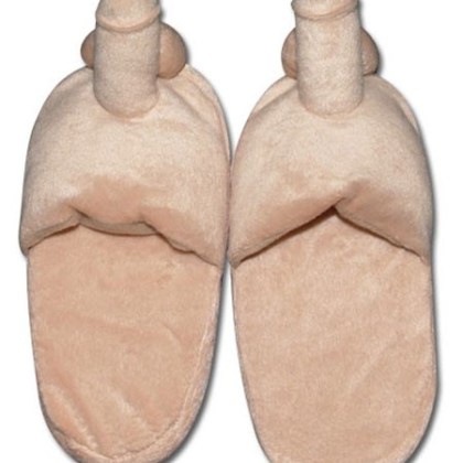 Plüsch-Hausschuhe: Penis, haut Plüsch-Hausschuhe: Penis, haut