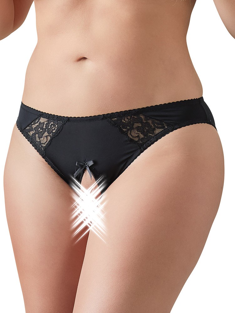 Ouvertslip, schwarz (4XL)