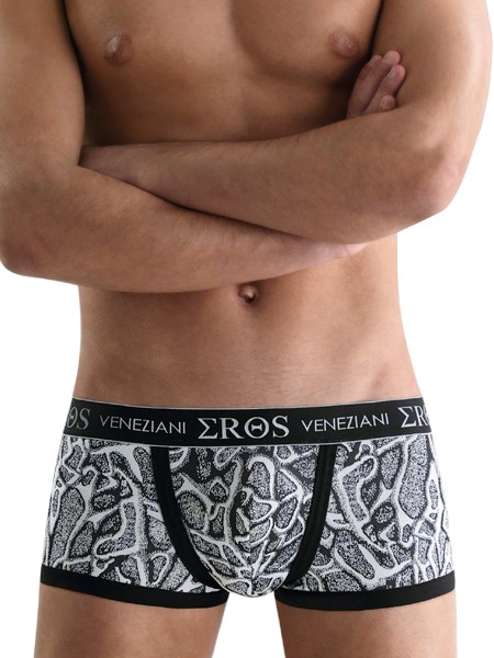Eros Veneziani Tizian: Pant, schwarz/weiß (S/M)