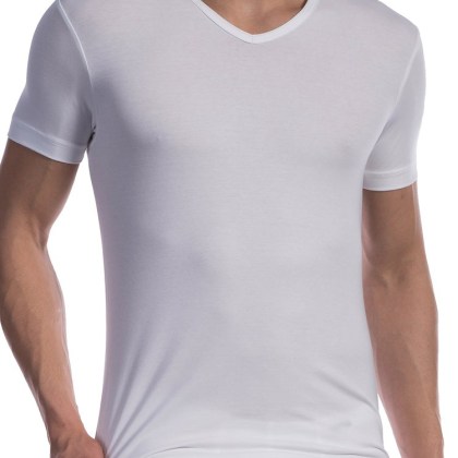 Olaf Benz RED1601: V-Neck-Shirt, weiß (L) Olaf Benz RED1601: V-Neck-Shirt, weiß (L)