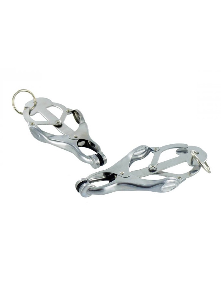 Master Series Monarch Clover: Nippelklemmen, silber