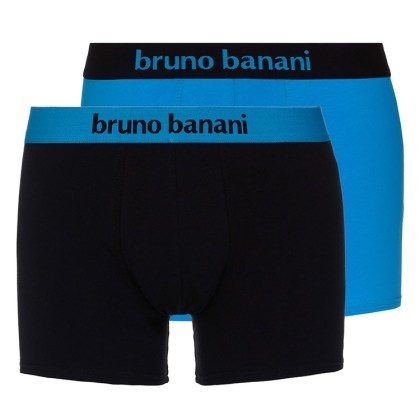 Bruno Banani Flowing: Short 2er Pack, aqua/schwarz (XXL) Bruno Banani Flowing: Short 2er Pack, aqua/schwarz (XXL)