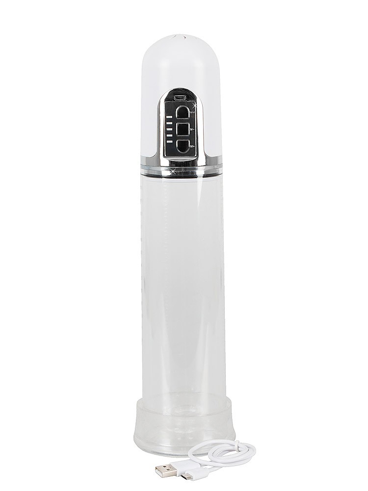 Mister Boner Automatic Pump: Penispumpe, weiß/transparent