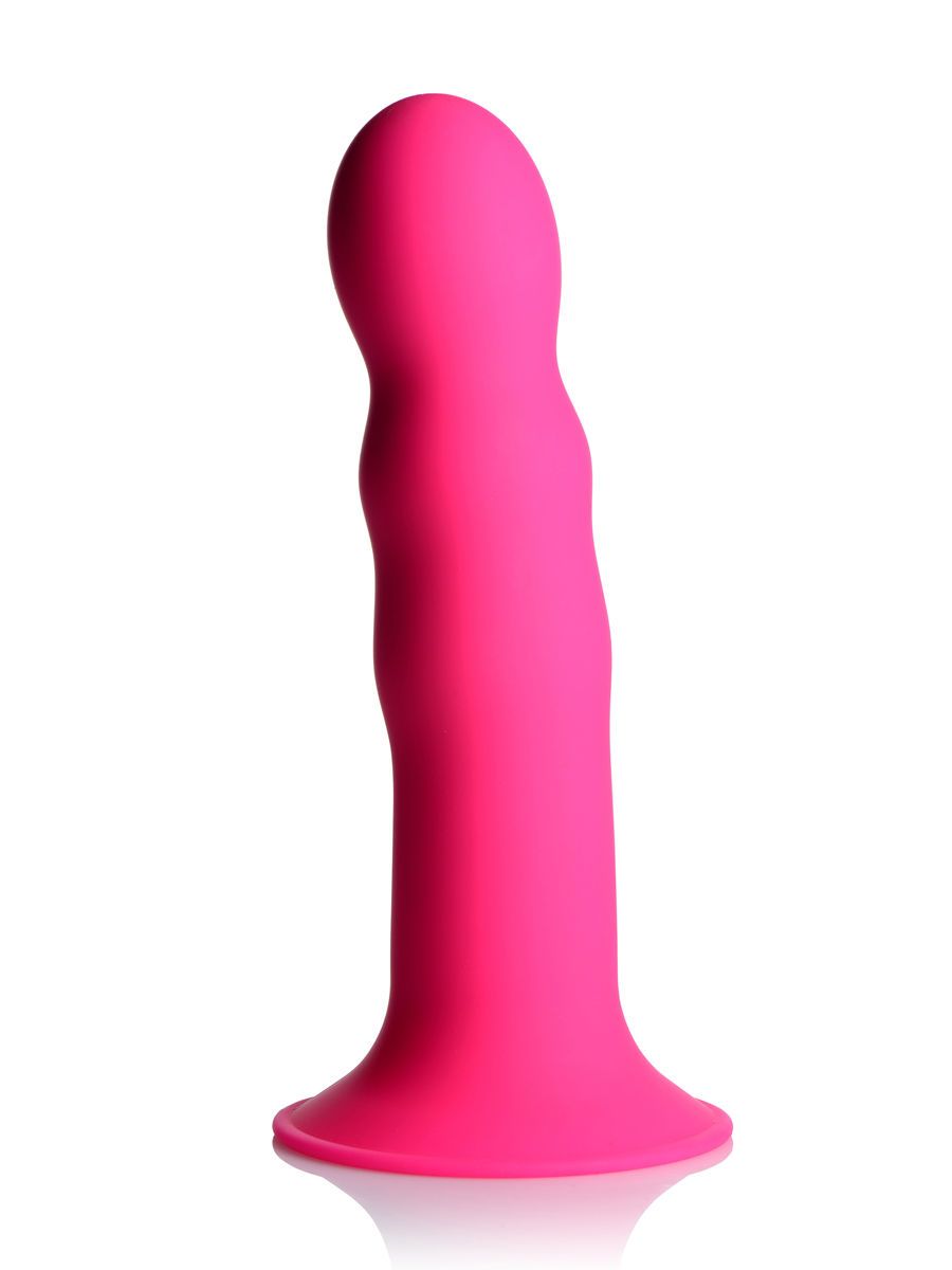 Squeeze-It Squeezable Wavy: Dildo, pink