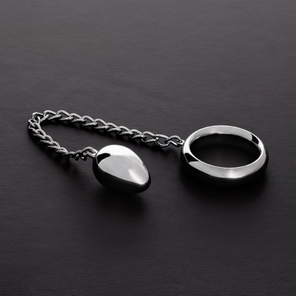 Triune Donut Ring Anal Egg: Edelstahl-Penisring mit Analplug (40mm) Triune Donut Ring Anal Egg: Edelstahl-Penisring mit Analplug (40mm)