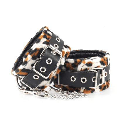 Velourleder-Fußfesseln, leo Velourleder-Fußfesseln, leo