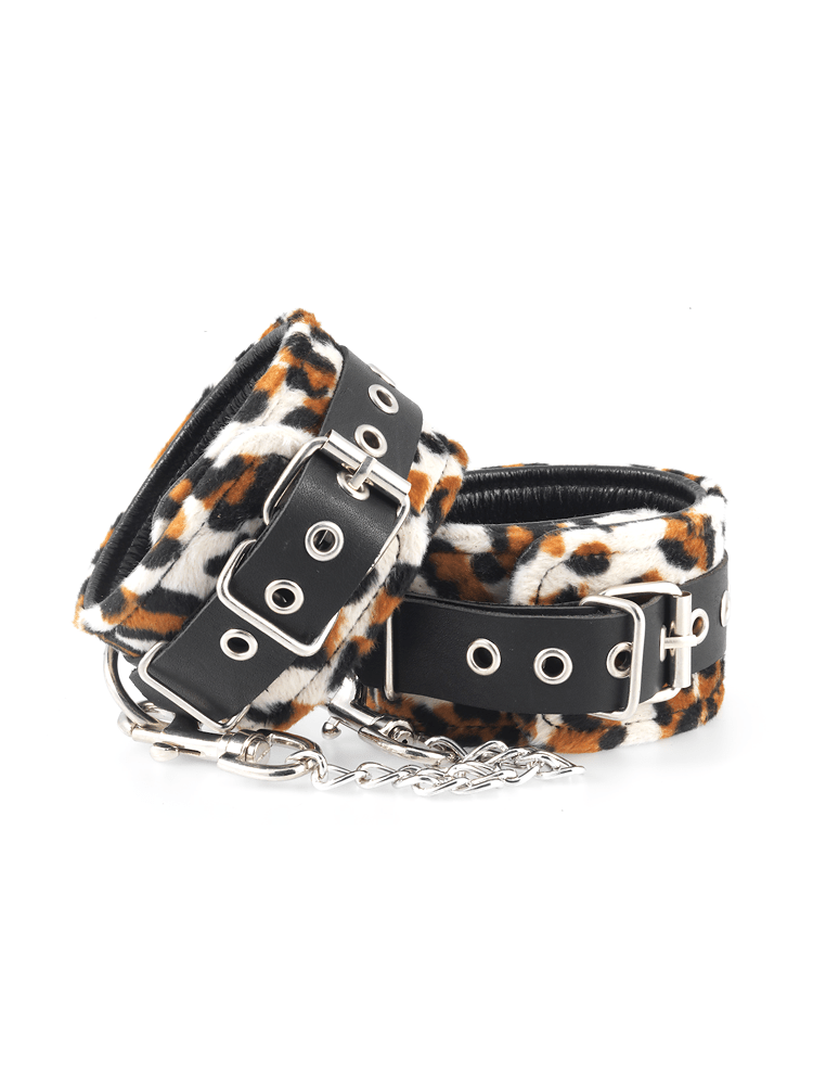 Velourleder-Fußfesseln, leo