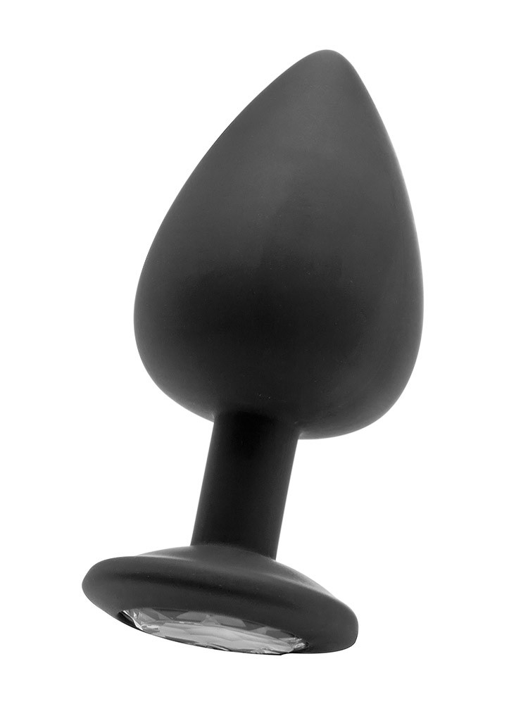 Ouch! Extra Large Diamond Butt Plug: Analplug mit Kristall, schwarz