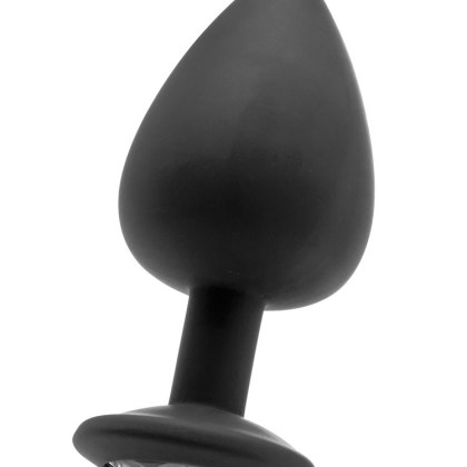 Ouch! Extra Large Diamond Butt Plug: Analplug mit Kristall, schwarz Ouch! Extra Large Diamond Butt Plug: Analplug mit Kristall, schwarz