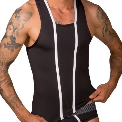 Eros Veneziani Cool Boy: Tanktop, schwarz (S/M) Eros Veneziani Cool Boy: Tanktop, schwarz (S/M)