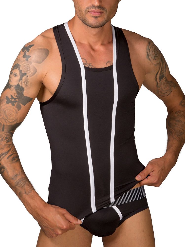 Eros Veneziani Cool Boy: Tanktop, schwarz (M/L)