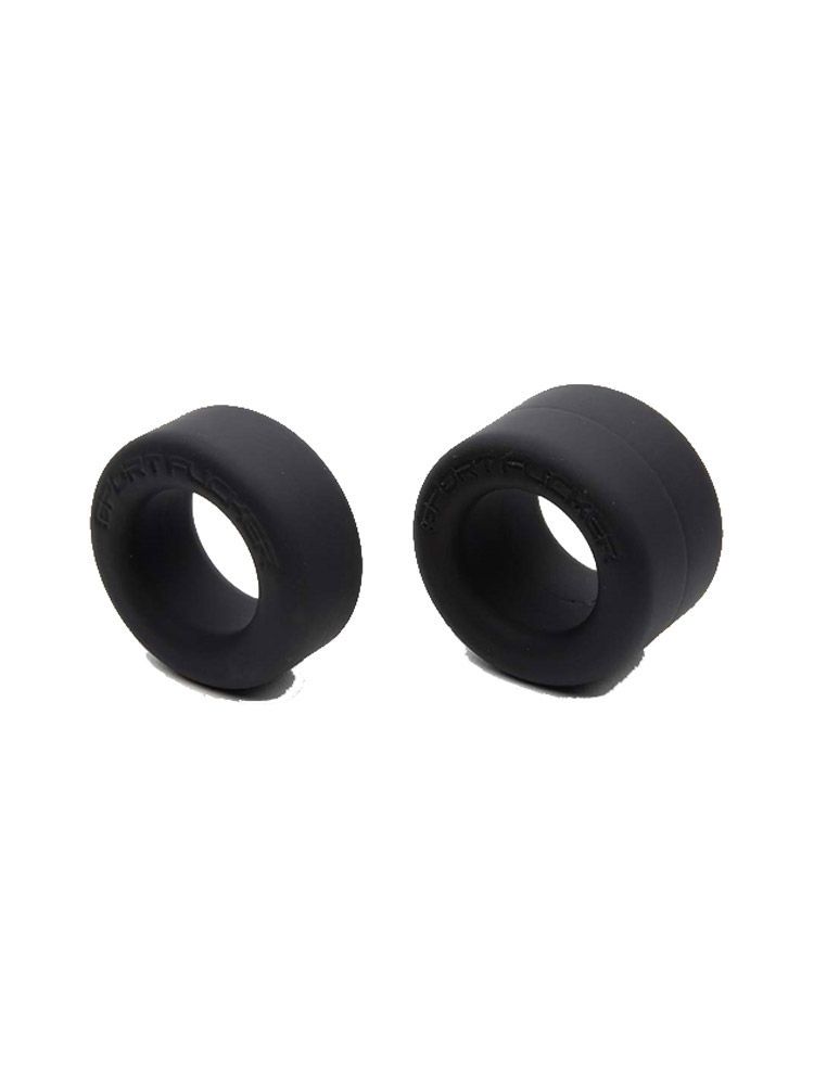 Sport Fucker Nutt Job Set: Penisringset 2-teilig, schwarz