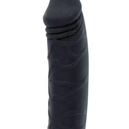 Silikon-Dildo für Strap-On (17cm), schwarz Silikon-Dildo für Strap-On (17cm), schwarz