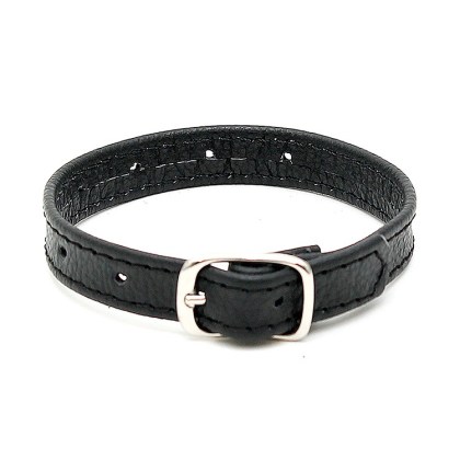 Leder-Penisriemen mit Schnalle, schwarz Leder-Penisriemen mit Schnalle, schwarz