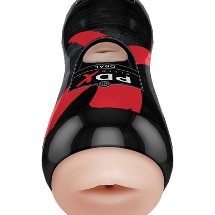 PDX Elite Vibrating Oral Stroker: Masturbator, haut PDX Elite Vibrating Oral Stroker: Masturbator, haut