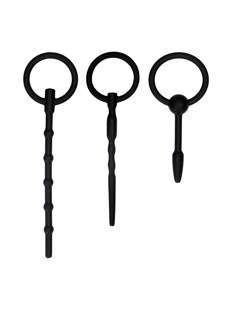 Ouch! Urethral Sounding Plug Set: Dilatoren-Set, schwarz