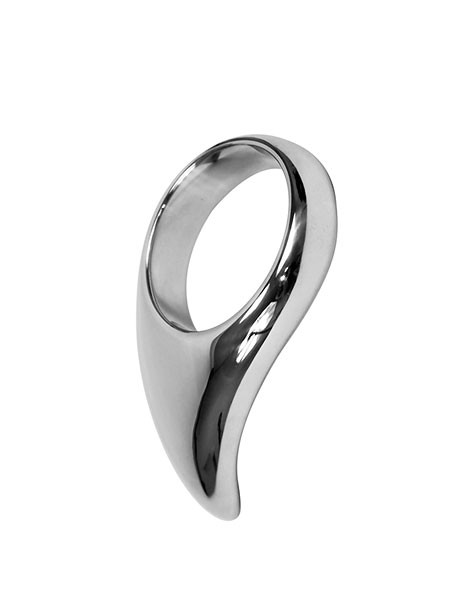 Teardrop: Edelstahl-Penisring (50mm)