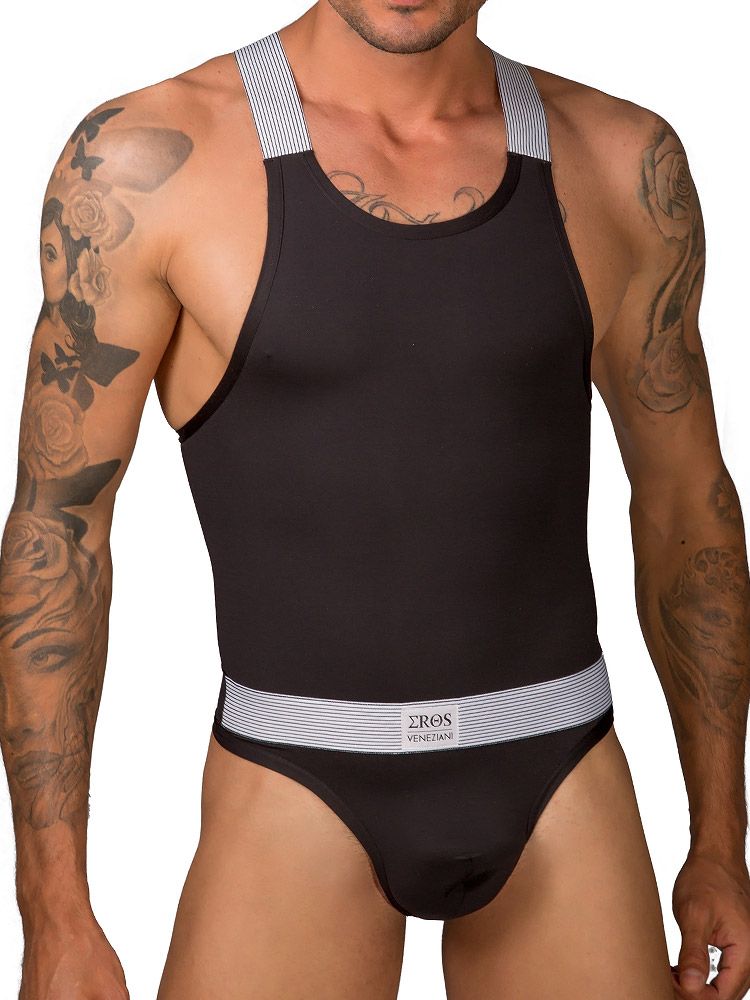 Eros Veneziani Cool Boy: Stringbody, schwarz (M/L)