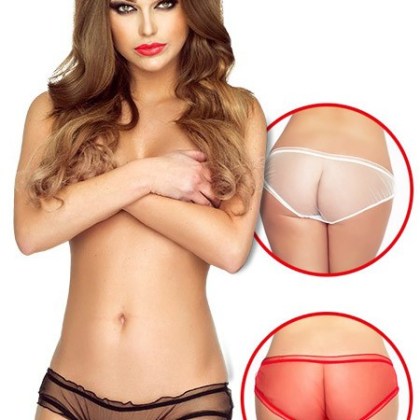 Provocative Romance a Deux Plaisir: Panty 3er Pack, schwarz/weiß/rot (S/M) Provocative Romance a Deux Plaisir: Panty 3er Pack, schwarz/weiß/rot (S/M)