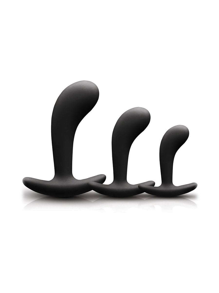 Renegade P Spot Kit: Analplug-Set 3-teilig, schwarz