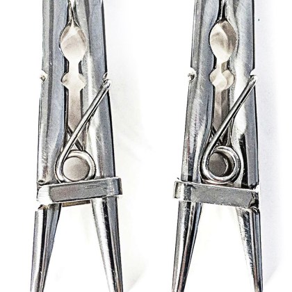 Black Label Stainless Steel Clothespins: Edelstahl-Nippelklemmen Black Label Stainless Steel Clothespins: Edelstahl-Nippelklemmen