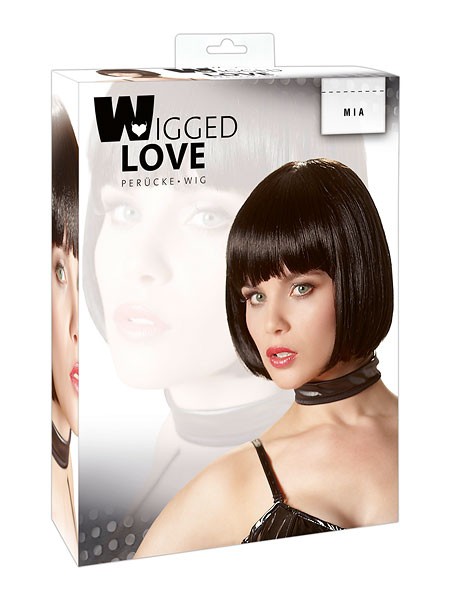 Perücke: Mia, schwarz