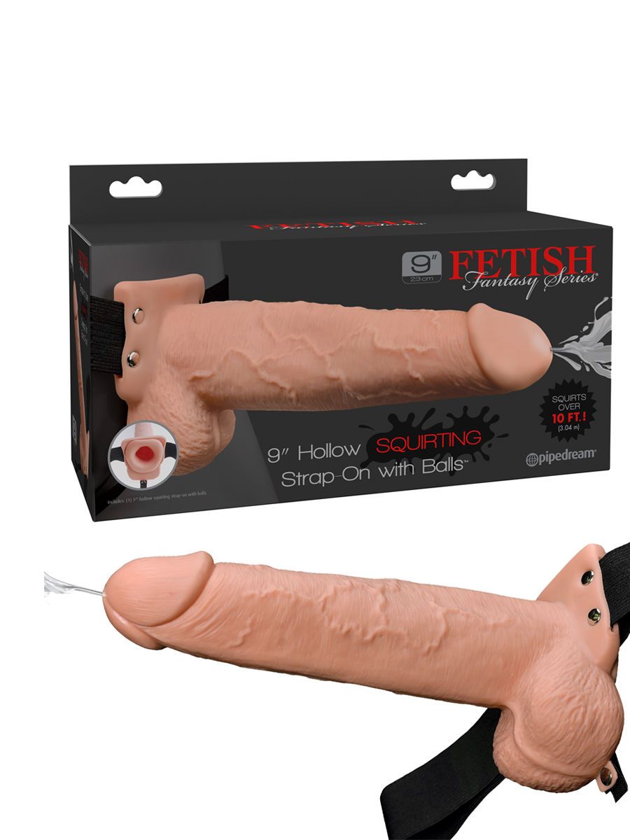 Fetish Fantasy Strap-On Squirting 25,4cm: Strap-On-Dildo, haut