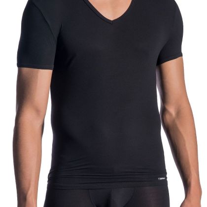 Olaf Benz RED0965: Phantom V-Neck-Shirt, schwarz (XL) Olaf Benz RED0965: Phantom V-Neck-Shirt, schwarz (XL)