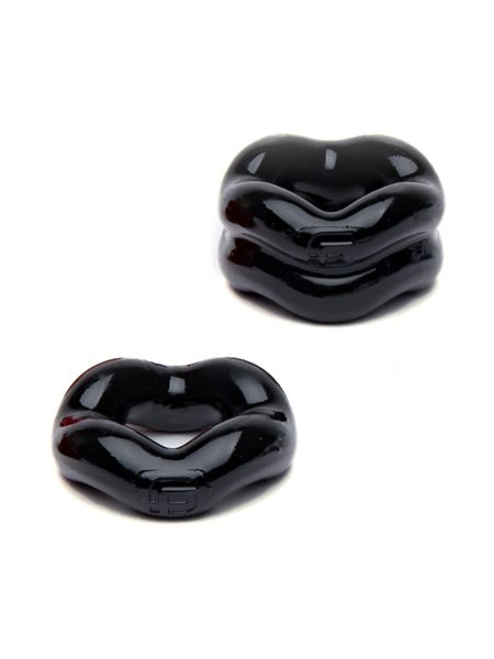 Sport Fucker Revolution Ring Stretch Combo: Penis-/Hodenring 2er Set, schwarz