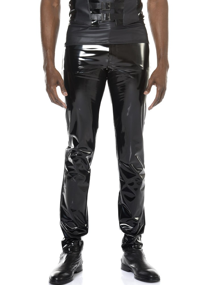 Patrice Catanzaro Shawn: Lack-Hose, schwarz (L)