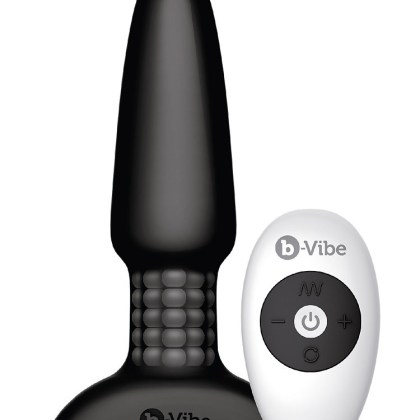B-Vibe Rimming: Vibro-Plug mit Fernbedienung, schwarz B-Vibe Rimming: Vibro-Plug mit Fernbedienung, schwarz