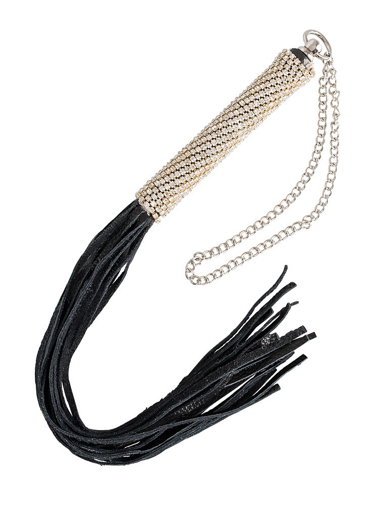 Bad Kitty Minipeitsche mit Strass, schwarz