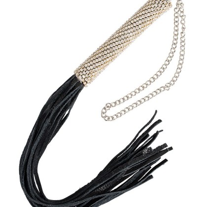 Bad Kitty Minipeitsche mit Strass, schwarz Bad Kitty Minipeitsche mit Strass, schwarz